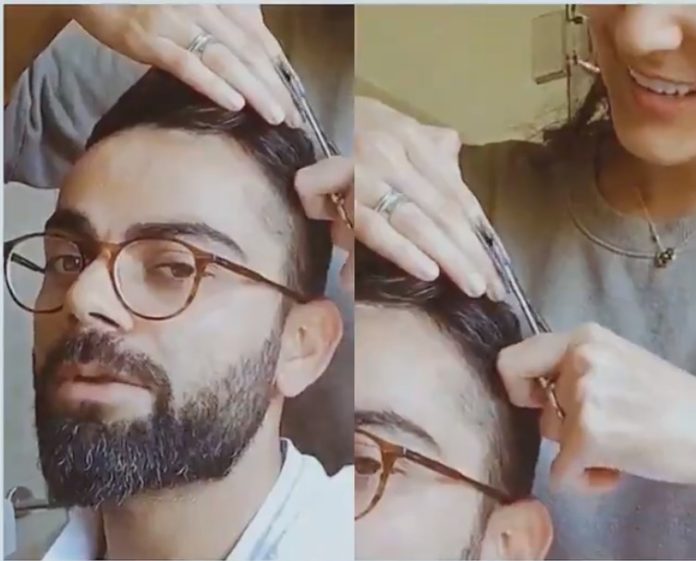 virat kohli's hairstyling tips by anushka sharma