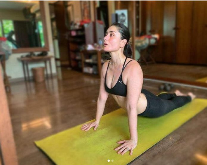 Kareena Kapoor Khan Excels in Cat Stretch