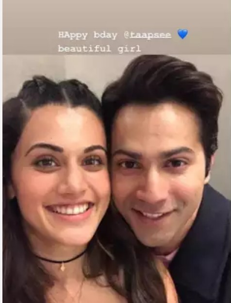 varun Dhawan tapsee HBD picture