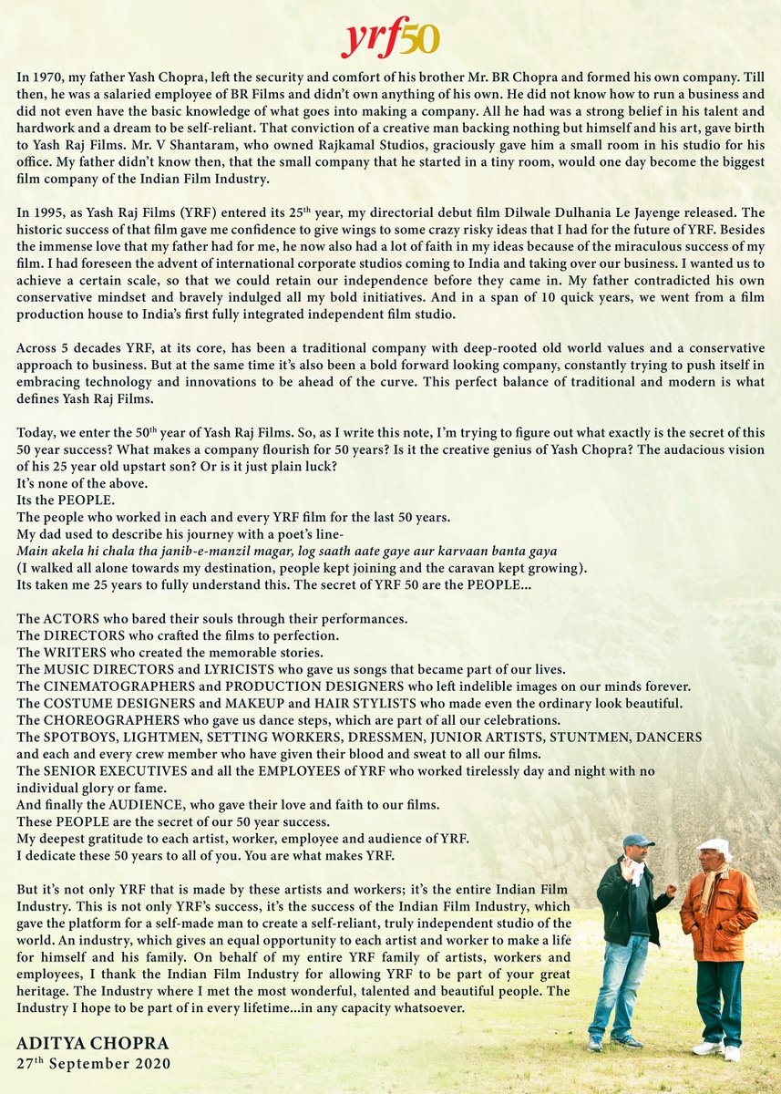 50 Years of YRF