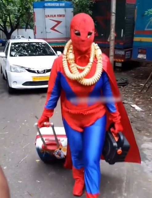 Rakhi Sawant uses spider woman stunt to get into Big Boss OTT (2021)