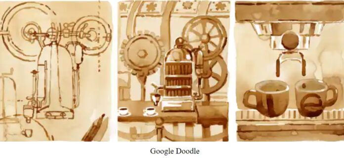 Angelo Moriondo: Google Brews a Doodle to salute expresso machine creator