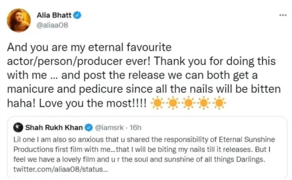 Darlings Trailer: SRK , Alia Bhatt Spark a Cute Chat, Gauri Loves it 1