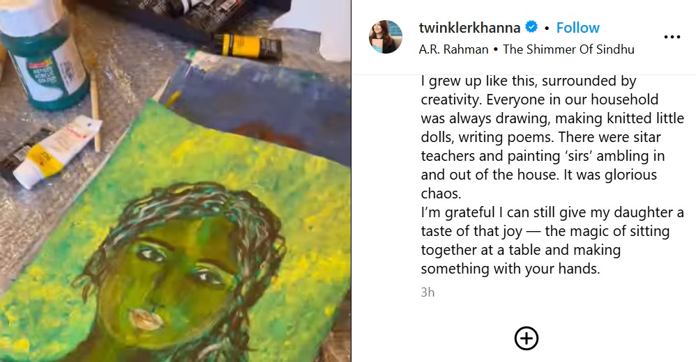 “Glorious Chaos”: Twinkle Khanna’s 3-Gen Art Moment Melts Hearts Online 1 Twinkle Khanna